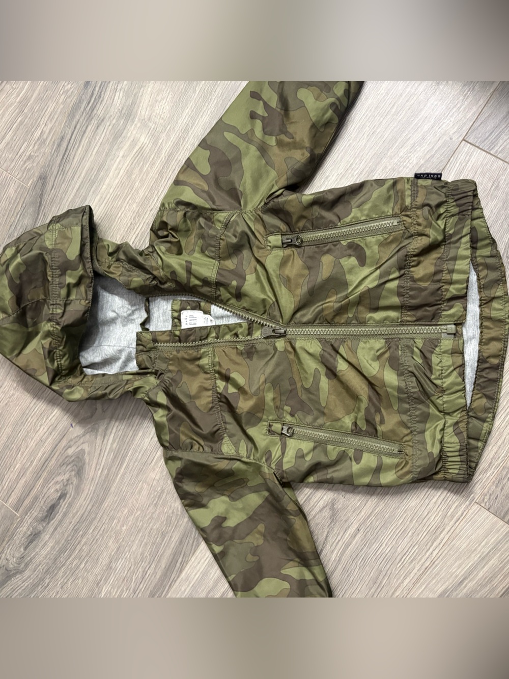 GAP Kids' Camo Hooded Jacket 12-18m